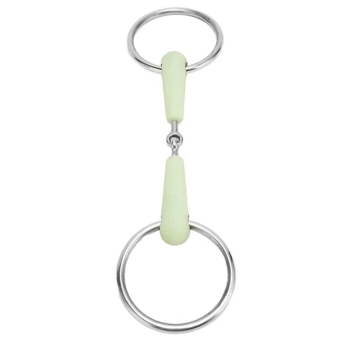 EBTOOLS Bit di Snaffle per Cavallo con Involucro di Gomma e Sapore, in Acciaio Inossidabile Sciolto per l'allenamento e la Guida