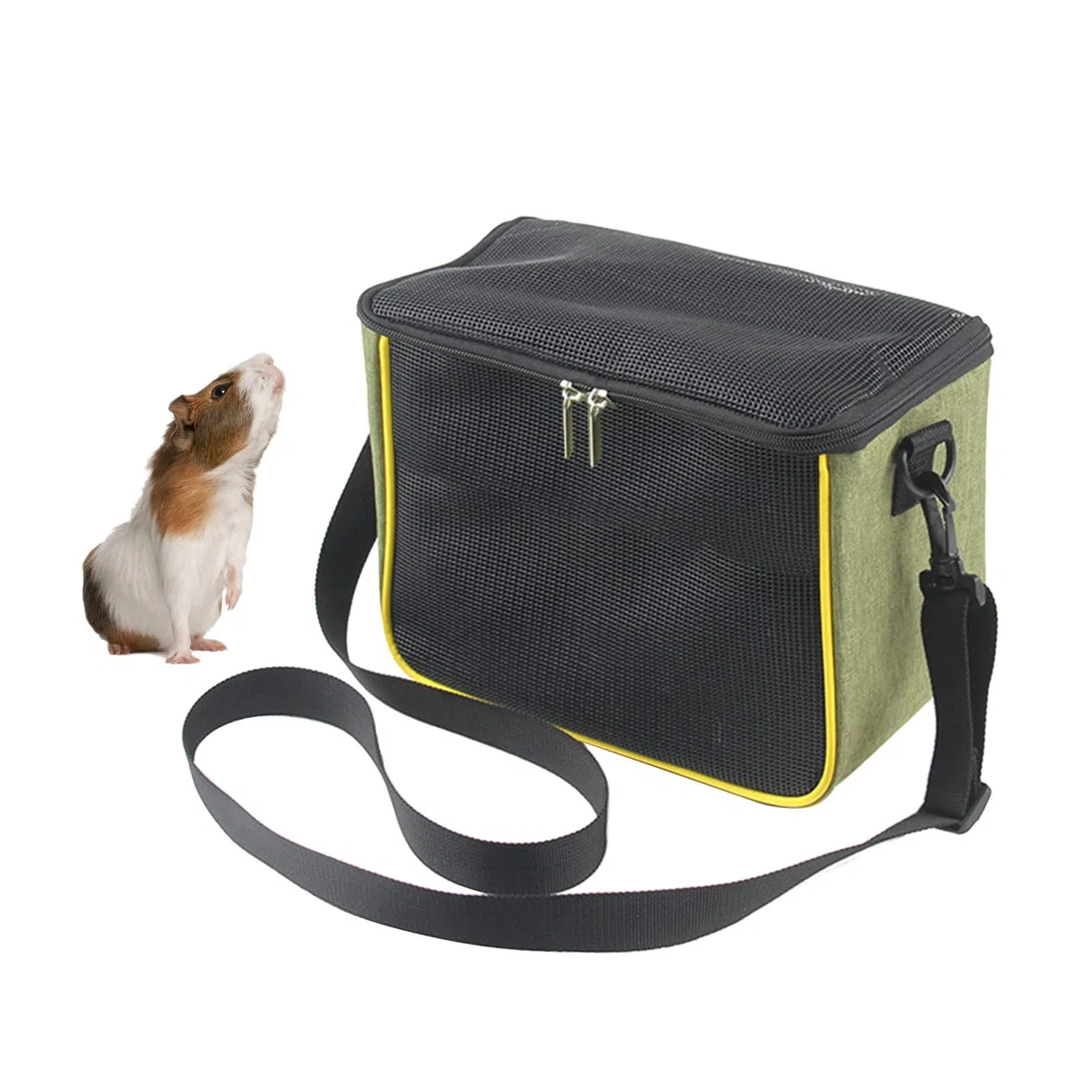 Piccolo animale domestico per con cinghia regolabile traspirante anteriore Mesh Carry Cage Per Conure Parrocchetto Golden Bear Criceto Gabbia Per Viaggi Piccolo