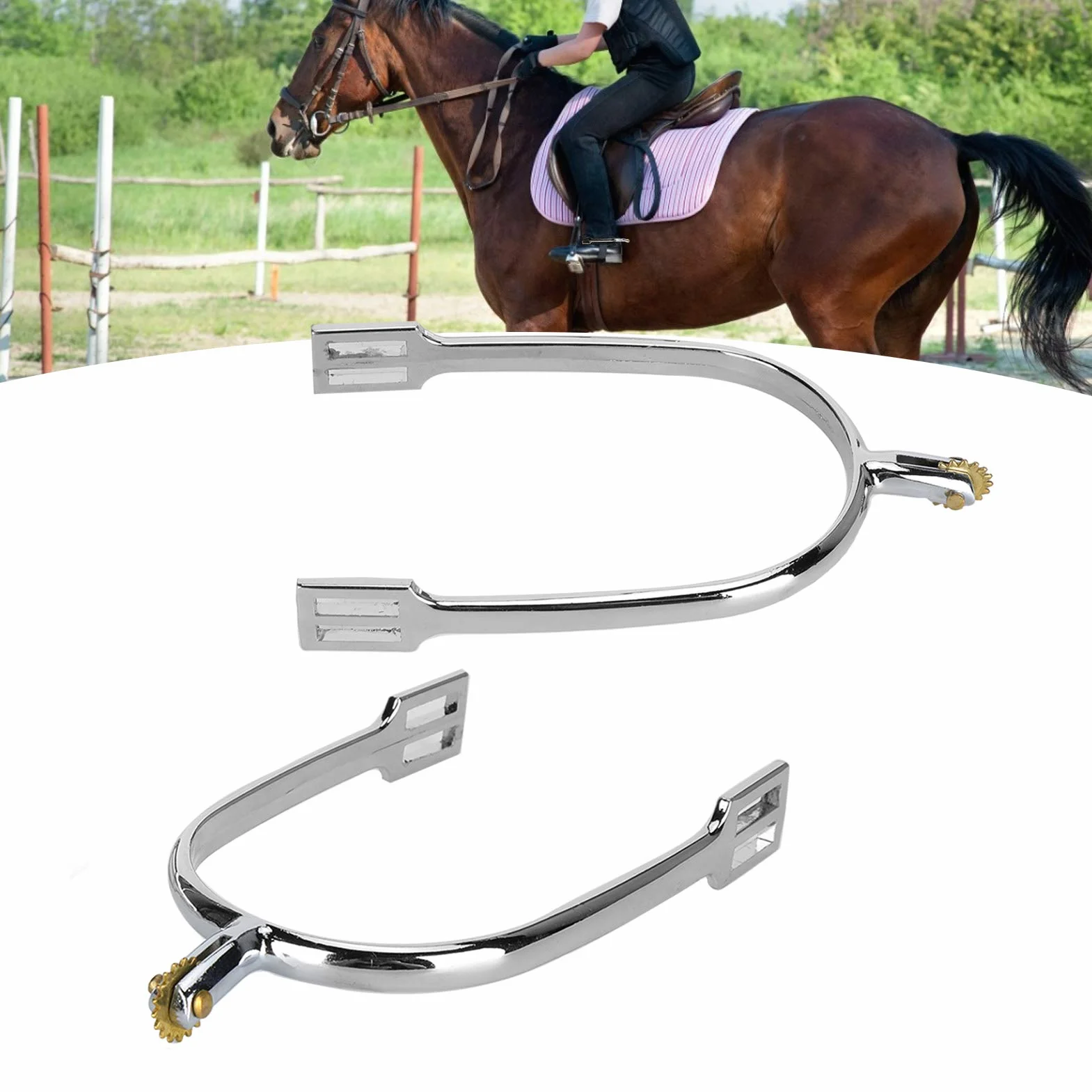 Sperone del Cavallo, Lavorazione degli speroni per Stivali in Stile Inglese per l'addestramento del Cavallo per la Competizione equestre per l'intrattenimento