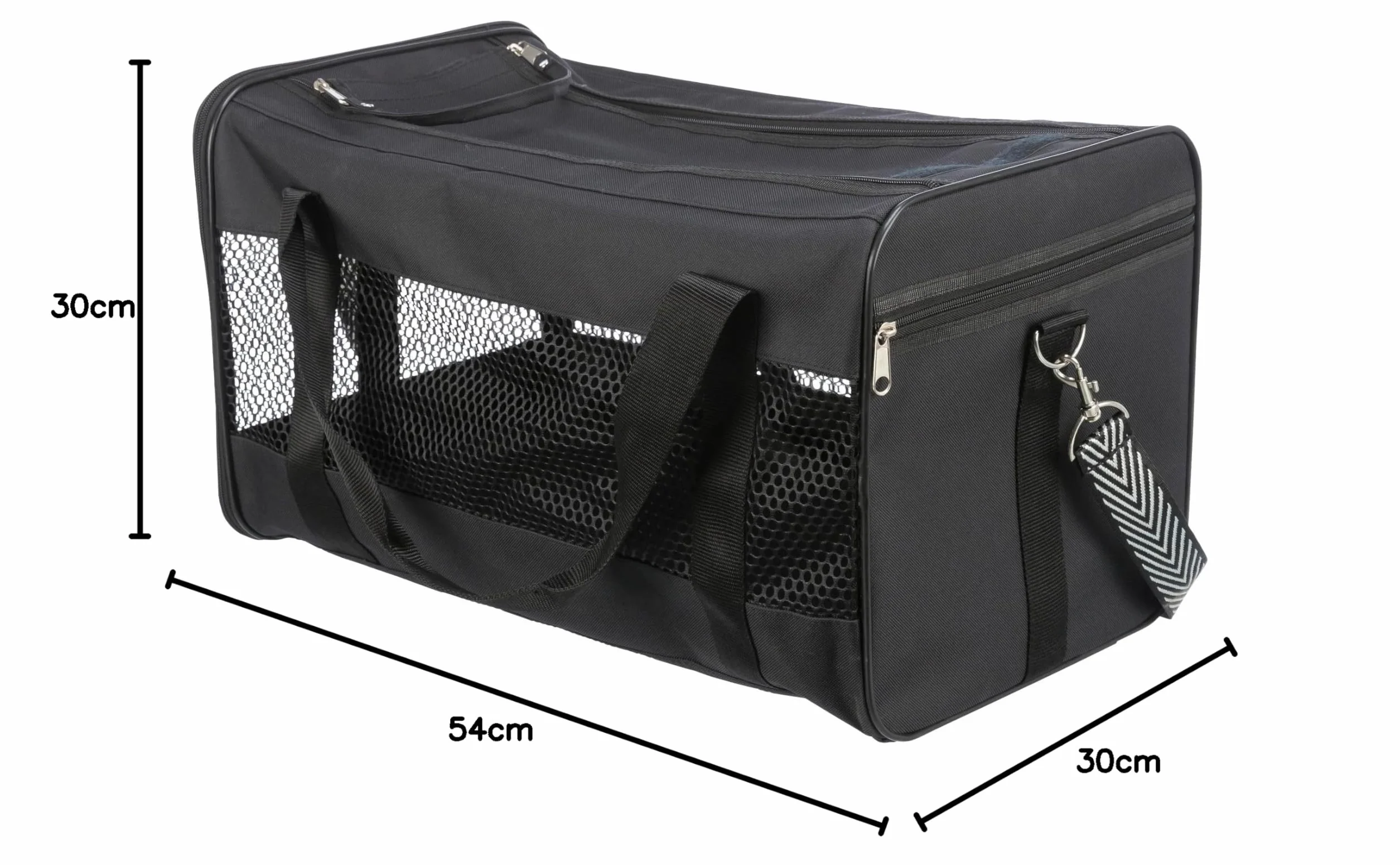 Trixie - Borsa Ryan Nera 12Kg. 54X30X30 - Tx28851
