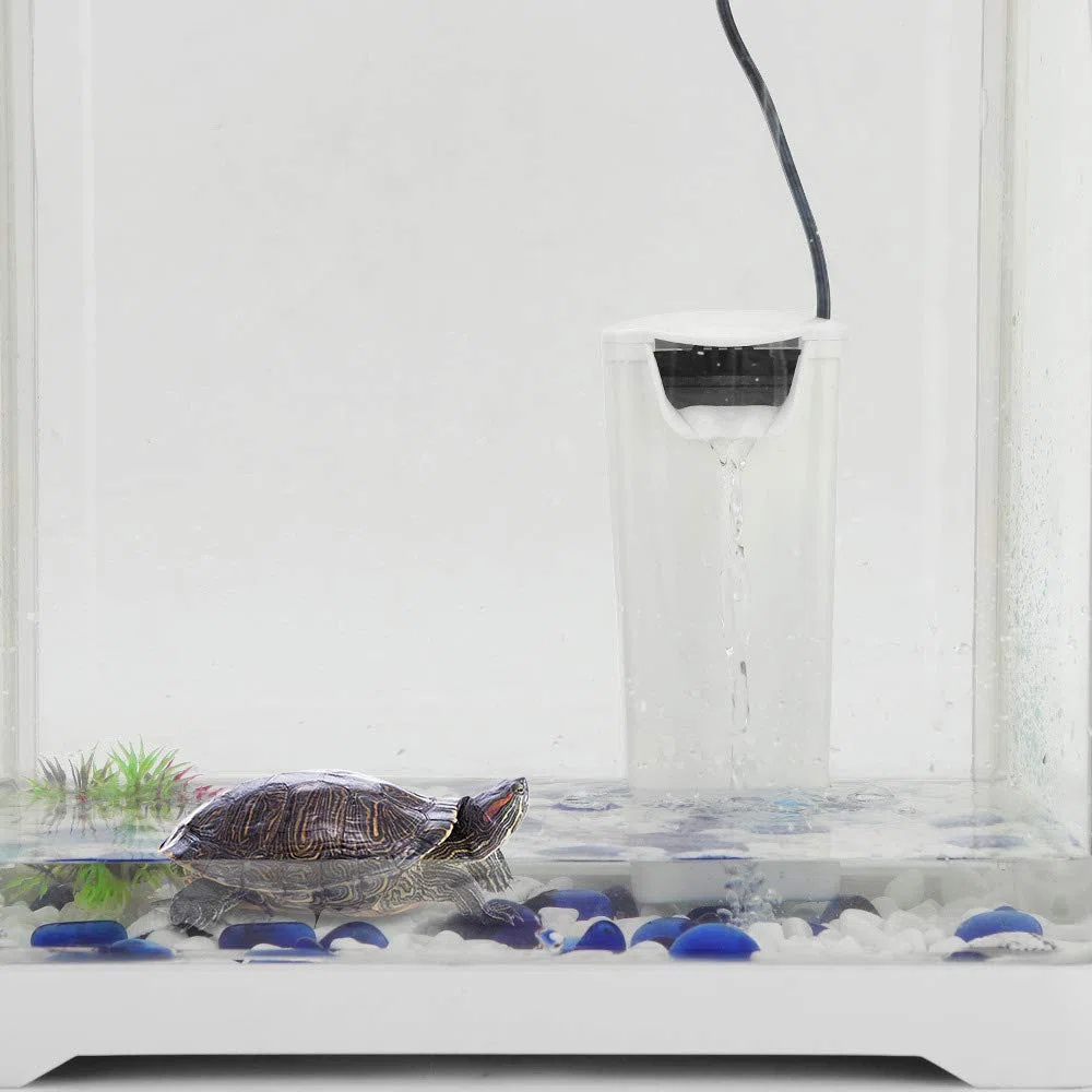 Filtro interno silenzioso per acquario, filtro interno a tartaruga a cascata, filtrazione della pompa di pulizia dell'acqua a basso livello da 3 W per piccolo acquario