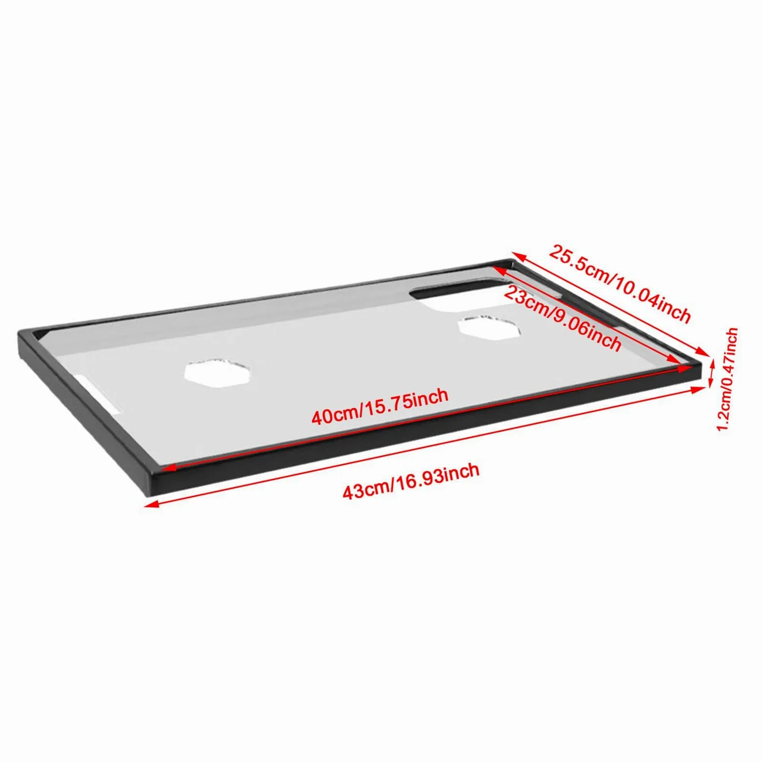Baoblaze Coperchio per Serbatoio Coperchio per Serbatoio con Telaio Anti-Salto Installazione Semplice Robusto Coperchio Superiore per Acquario in Acrilico con, per 43, 43 Cm X 25.5 Cm X