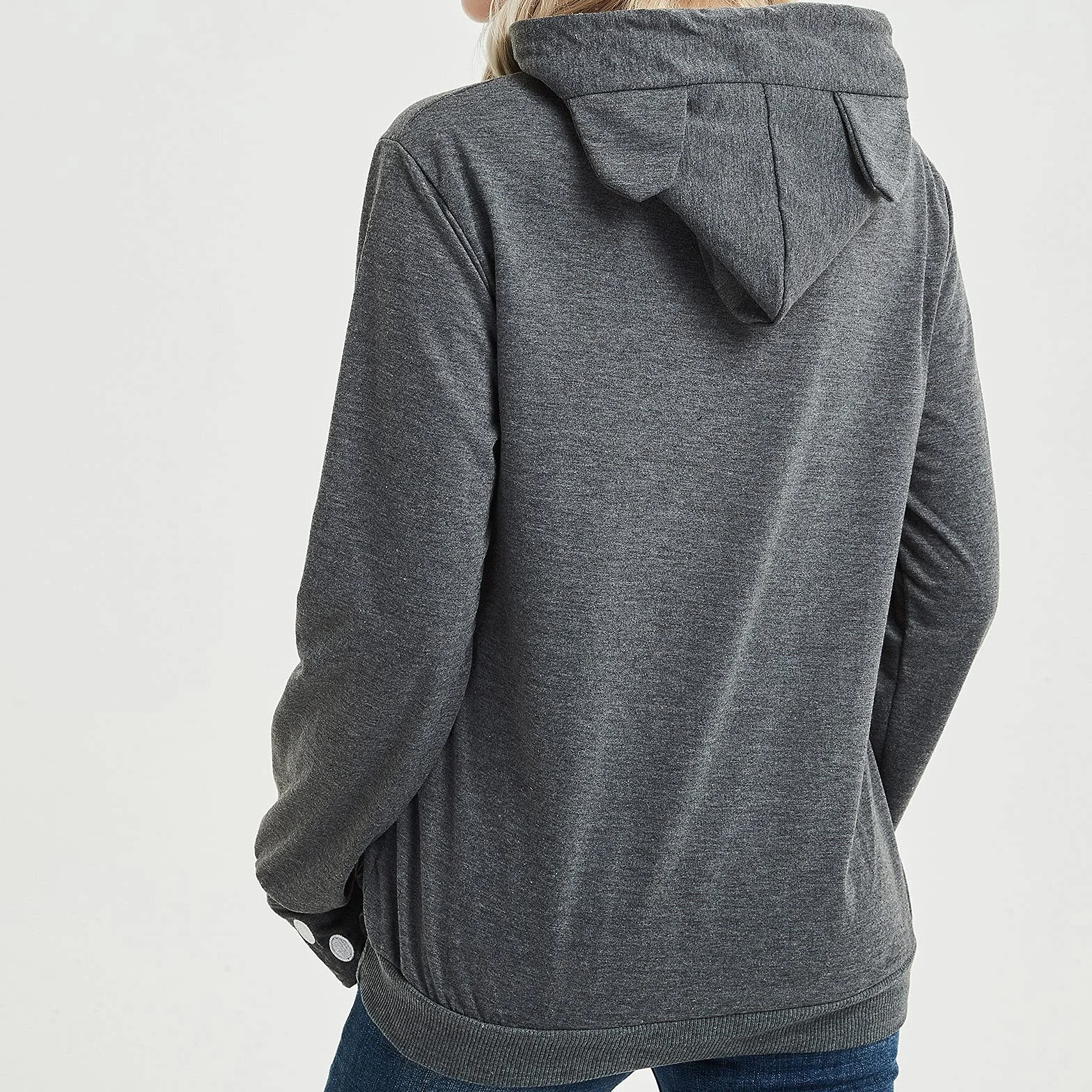 Donna Felpa con Tasca Moda Felpa con Cappuccio Sweatshirt Tasca Porta Gatti Cani E Animali Hoody Moda Felpe Casual Carrier Top Canguro Animale Domestico Cane Gatto Marsupio Grande Felpa con Cappotto