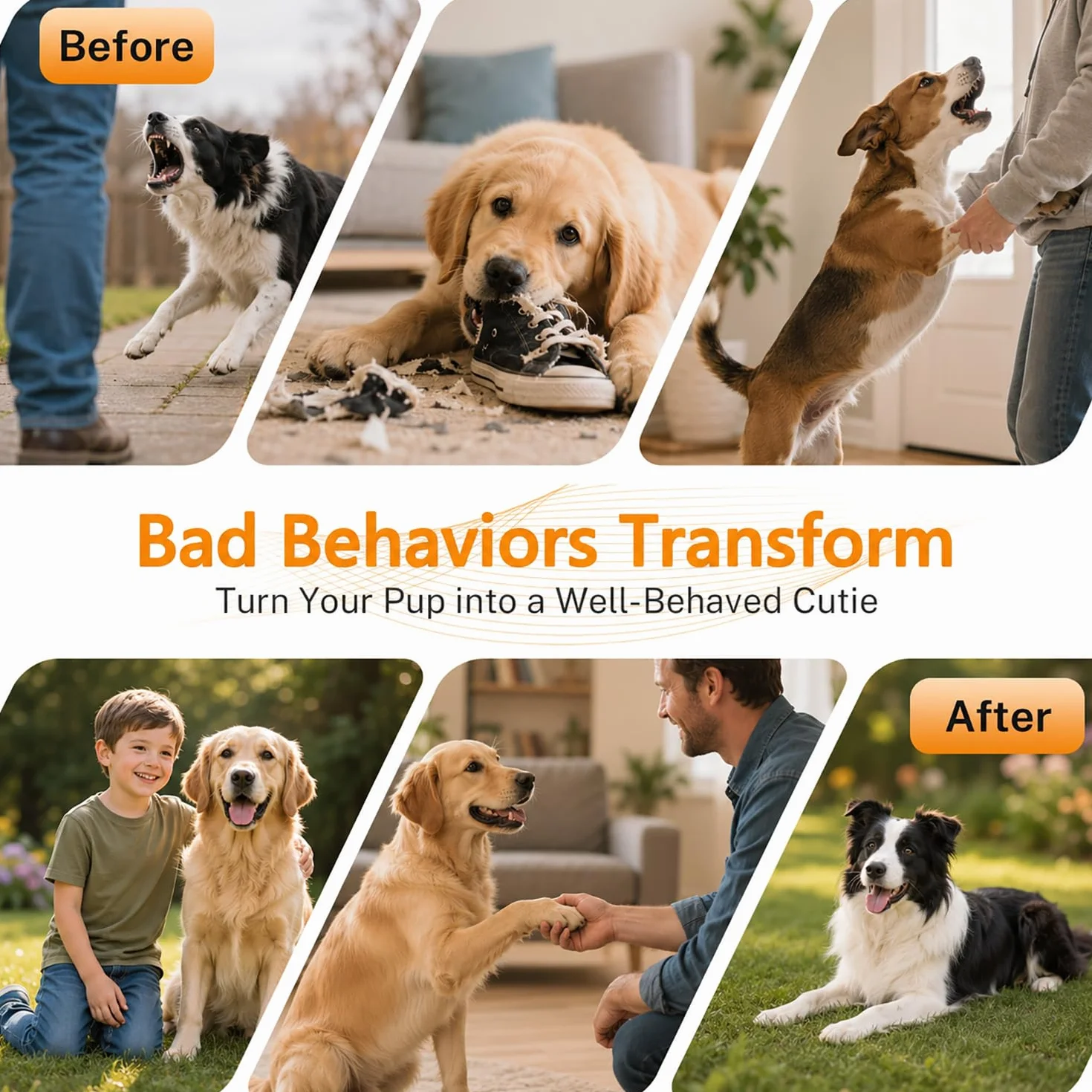 Ultrasuoni Anti-Abbaiamento per Cani, Dispositivo Impermeabile per Il Controllo degli Abbaiati con Telecomando Portata 49ft, 4 modalità Regolabili - Efficace per Uso Interno ed Esterno