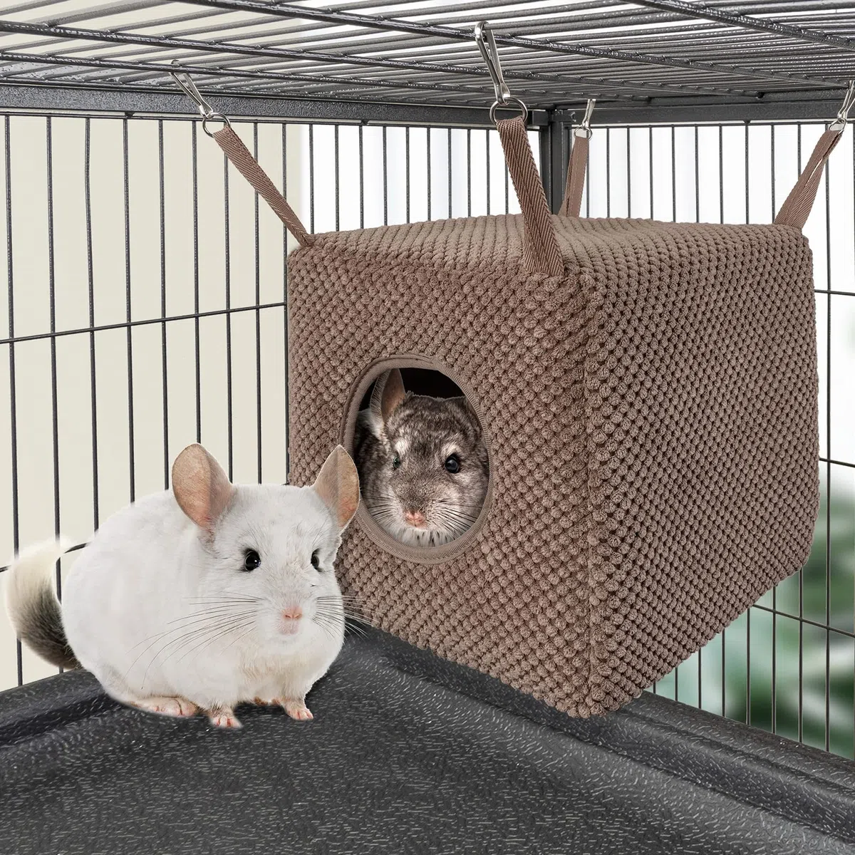 Niteangel - Amaca a forma di furetti per ratti, chinchilla, zucchero o altri piccoli animali, Cioccolato