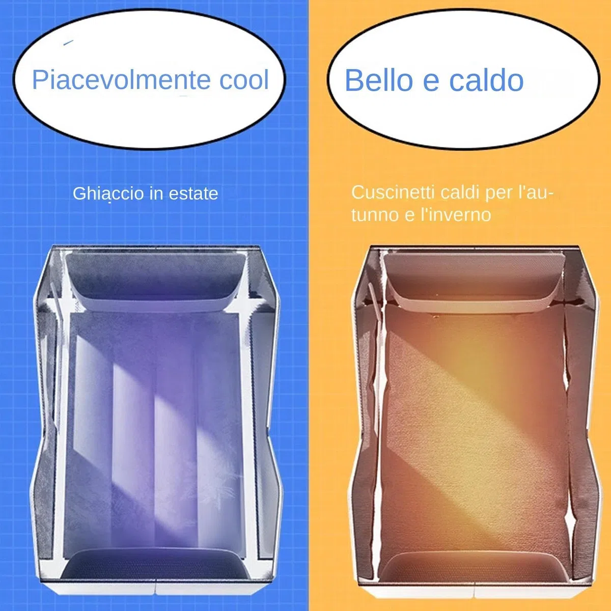Cuccia per Gatti all'aperto Rinfrescante, Cuccia per Gatti in Resina Impermeabile con 10 impacchi di Ghiaccio per l'Aria Condizionata, Casetta di Raffreddamento per Riparo con Tetto Inclinato