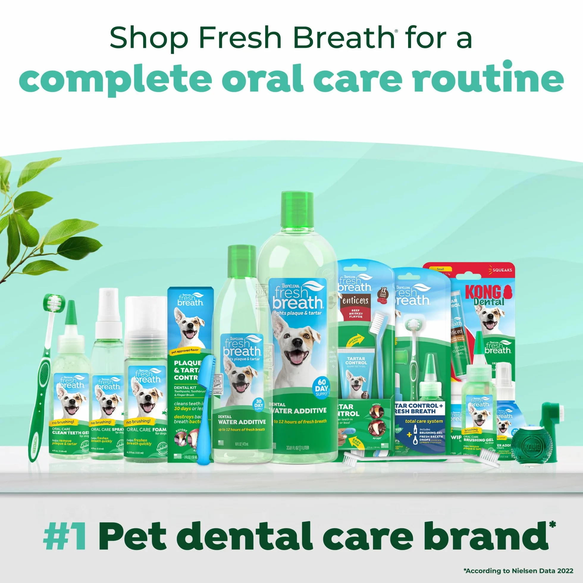 TropiClean Cat Breath Freshener - Additivo per l'Acqua per la Cura Orale per Gatti I Senza Spazzolare I Combatte Placca e Tartaro di Animali Domestici - 473 ml