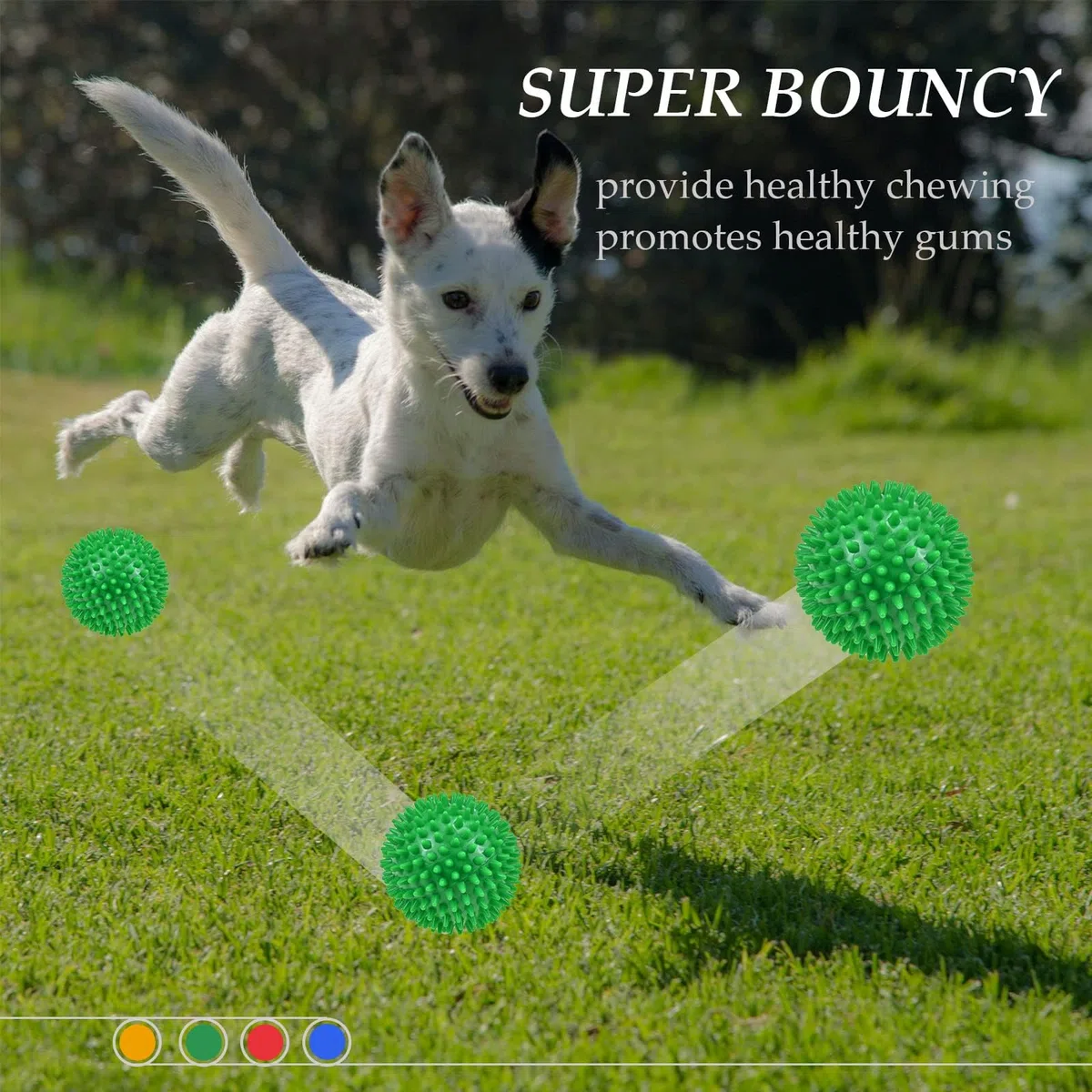 4 palline per cani grandi, 12 cm, gioco resistente per masticazione aggressiva