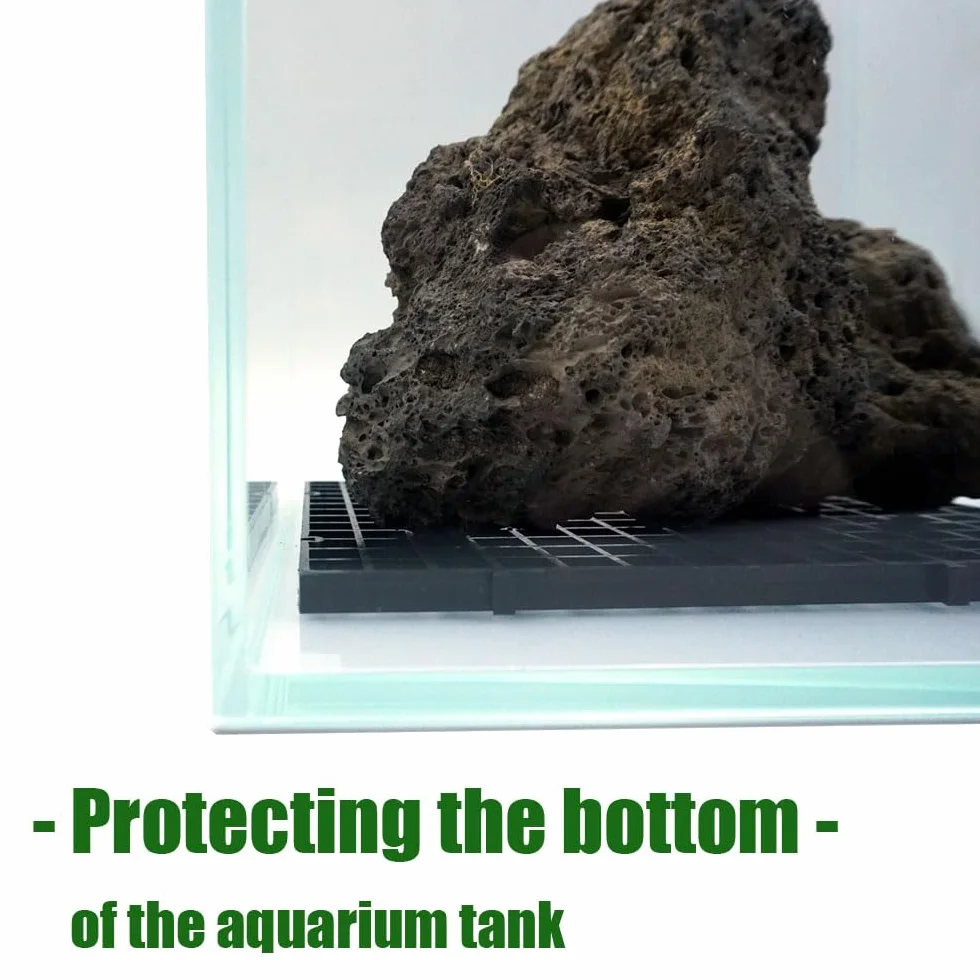 LINLAN 8 Pezzi 15 x 30 cm Divisore per Acquario, Vassoio Inferiore del Filtro, Pannello a Griglia per Filtrazione Fai-da-Te e Protezione del Fondo nell'Aquascaping (Bianco con Ventosa Fissa)