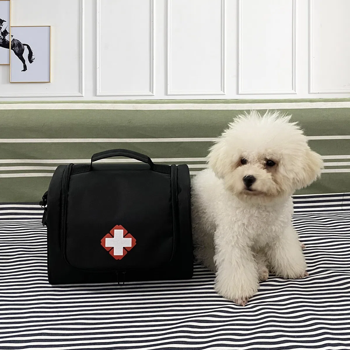 Borsa di primo soccorso Lyirfan vuota, kit portatile per cani, grande capacità, borsa trauma medica EMT