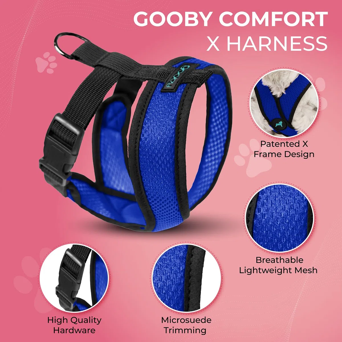 Gooby Choke Free Comfort x Morbido Dog Harness
