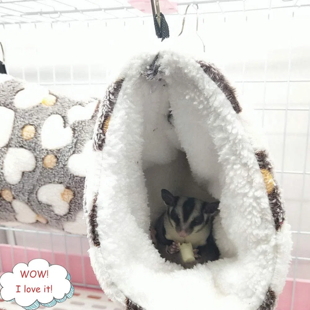 Oncpcare Tunnel da appendere per piccoli animali, giocattoli da criceto, zucchero, amaca, accessori per biancheria da letto per chinchilla furetto scoiattolo, porcellino d'India, ratto