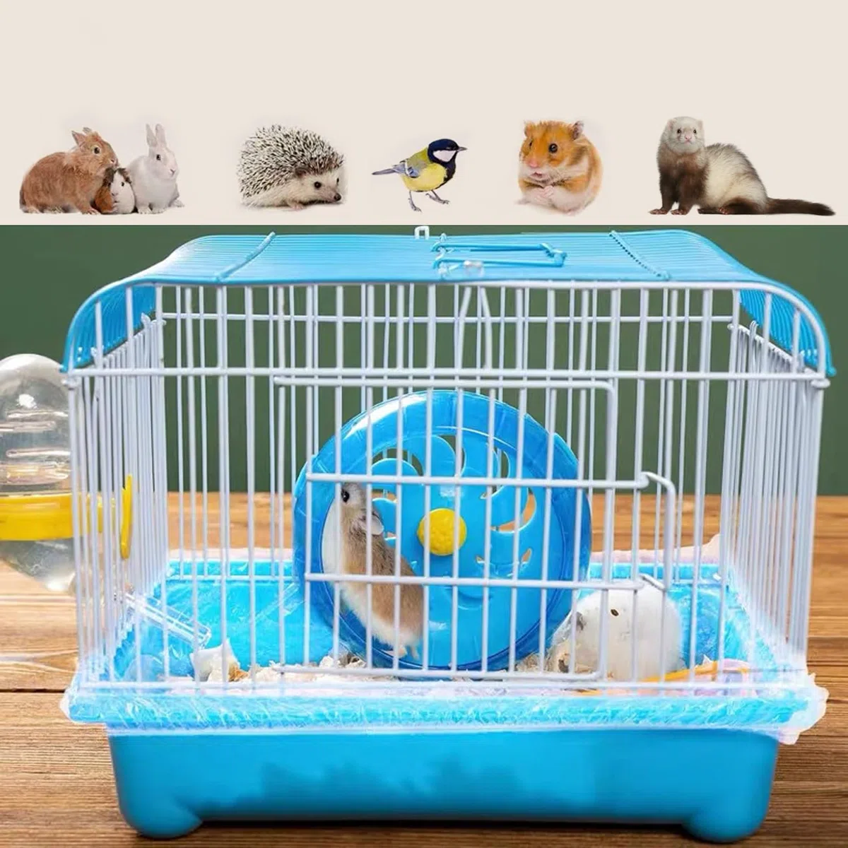Fodere per Gabbie Monouso, Pellicola per Gabbia di Coniglio, 50 Pezzi Film Plastico per Gabbia di Coniglio per per Coniglietto Criceto Riccio Furetto e Piccoli Animali (Trasparente, 70x50cm)