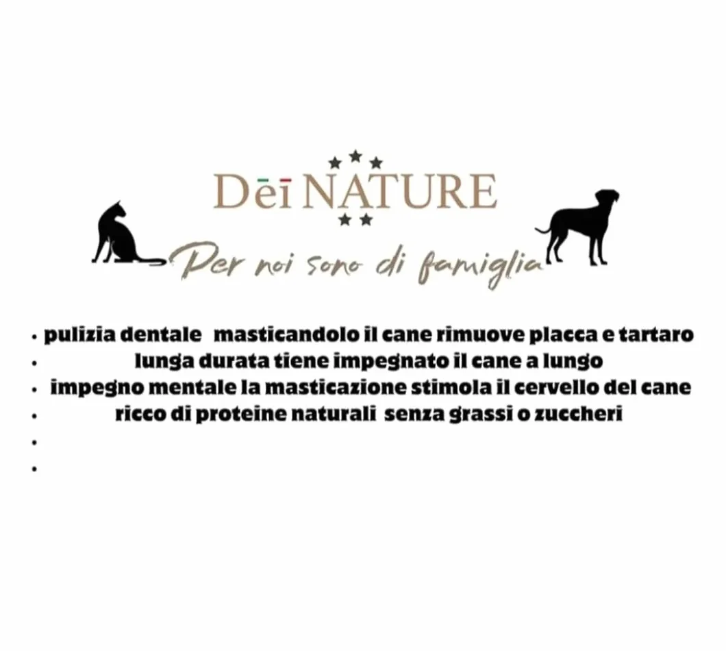 Esofago di Manzo Tondo per Cani, Masticativo Naturale per Pulizia Denti, 500g, Adatto per Dieta Barf