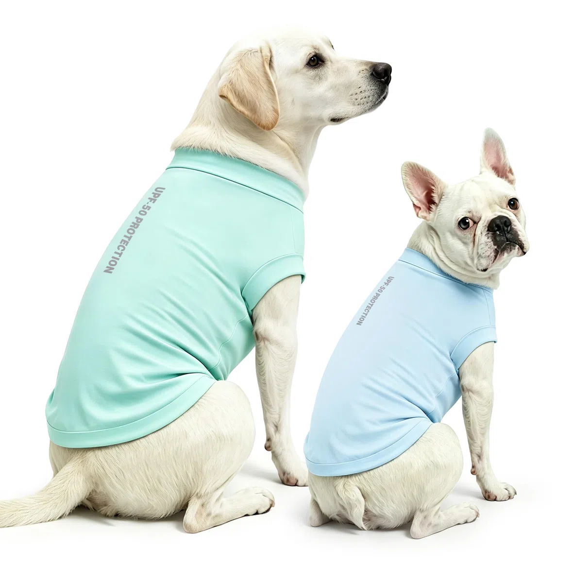 Camicia Cane Protezione UV 2Pack, Maglietta Leggera Cane Gilet di Raffreddamento Secco Rapido Abbigliamento estivo per animali Cani Camicie per cani piccoli medi grandi Gatti
