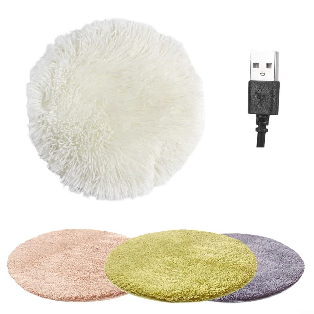 Tappetino termico per animali domestici, riscaldato tramite USB, in peluche, coperta elettrica per cani e gatti, temperatura costante, termostato, tappetino riscaldante elettrico (verde)