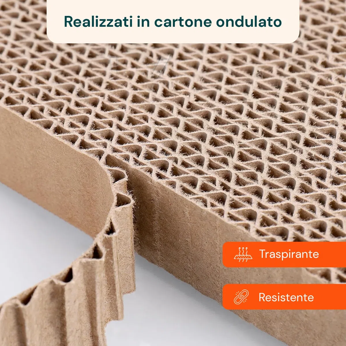 Avilia - Tiragraffi per Gatti Set 5 Pz – Tiragraffi Cartone Ondulato Bifacciale Ultra-Compresso, Graffiatoio per Gatti Protezione Divano, Tiragraffi Cartone per Gatti 3 in 1 Atossico Riciclato