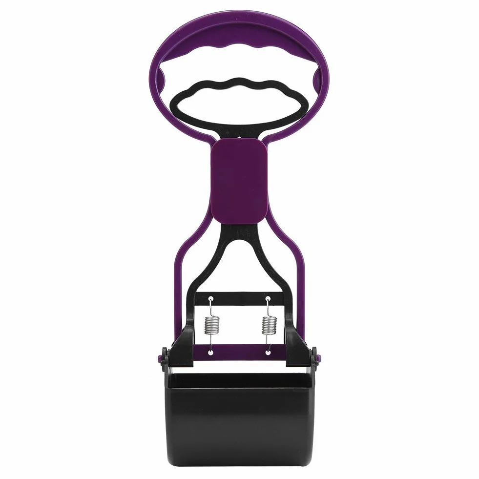 Wakects Paletta per Escrementi di Animali con Manico Lungo, 28 cm, Portatile, Viola, 28 x 8,7 cm