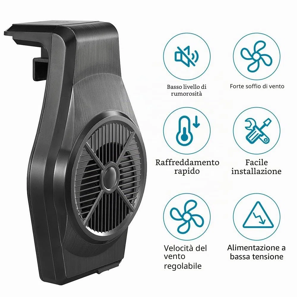 MiOYOOW Mini Refrigeratore per Acquari, Piccolo Ventole di Raffreddamento con Ampia Uscita dell'Aria, USB Ventilatore per Acquario per Acqua Dolce e Salata