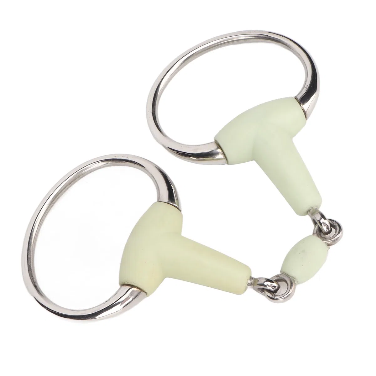 Morso per Bocca di Cavallo, Filetto Professionale Avvolto in Gomma al Gusto di Mela, Facile da Usare per l'allenamento