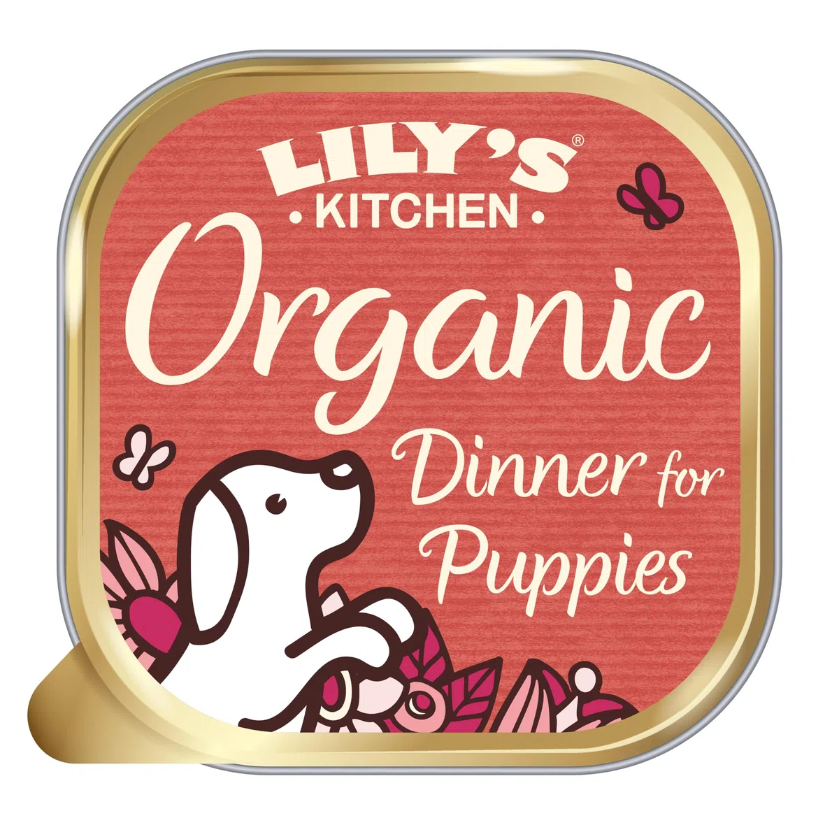 Lily's Kitchen Preparata con ingredienti naturali Vaschetta di cibo umido per cani cuccioli Pollo e verdure biologici 11 x 150g
