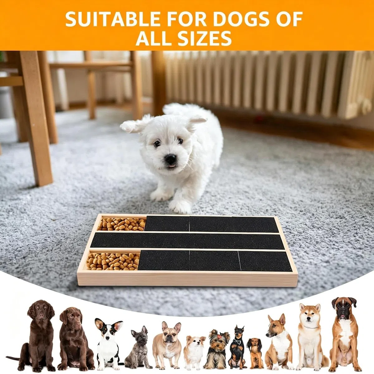 Tavola tiragraffi per cani, 35 x 25 x 3,5 cm, in legno, per limare le unghie dei cani, per addestrare le zampe, strumento per la toelettatura delle zampe del cane, per tagliare e macinare i