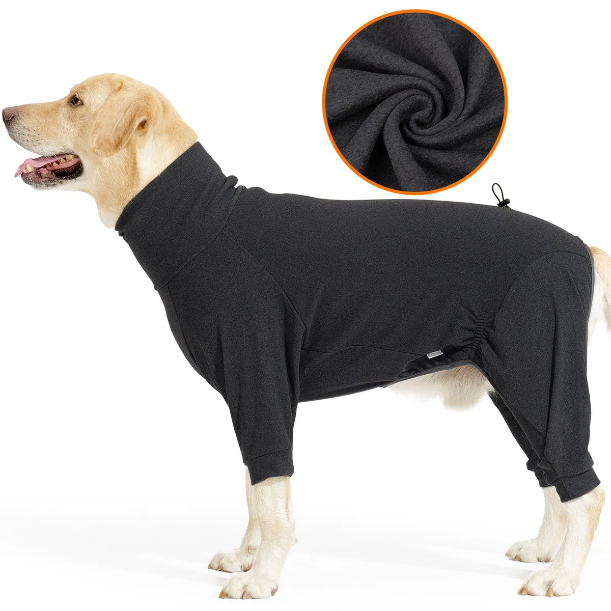 LIANZIMAU Maglione in Pile per Cani con Gambe Cappotto in Pile per Cani a Corpo Intero per l'Inverno Tuta Calda a Maniche Lunghe per Cani Body per Cani che Perdono Pelo Pigiama per Cani