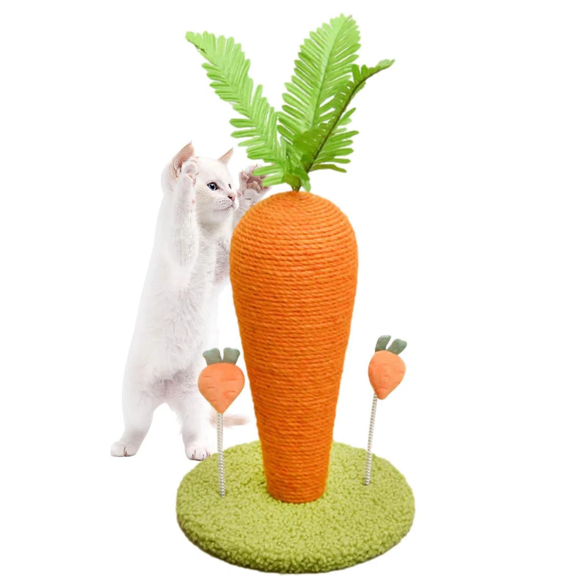 Tiragraffi per Gatti Indoor,Tiragraffi per Gatti a Forma di Carota | Simpatico tiragraffi per Gattini Tiragraffi Verticali per Gattini per Gattini Forniture per Giocattoli per Gattini