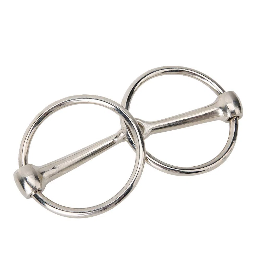 Filetto, Filetto in Ferro O Ring Filetto a Bocca Snodata Cava Filetto per Cavallo Filetto per Cavalli Filetto Medio per Equitazione per Forniture Equestri