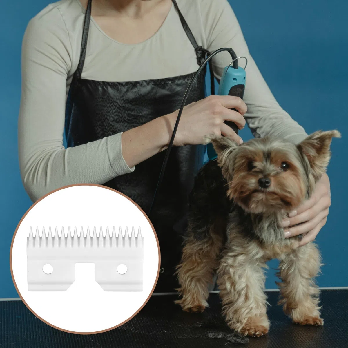 Lama di ricambio per tosatrice Andis, lame staccabili per toelettatura cani da compagnia, lame in ceramica ad alimentazione rapida, compatibile con Andis 64440 Oster A5 KM Series