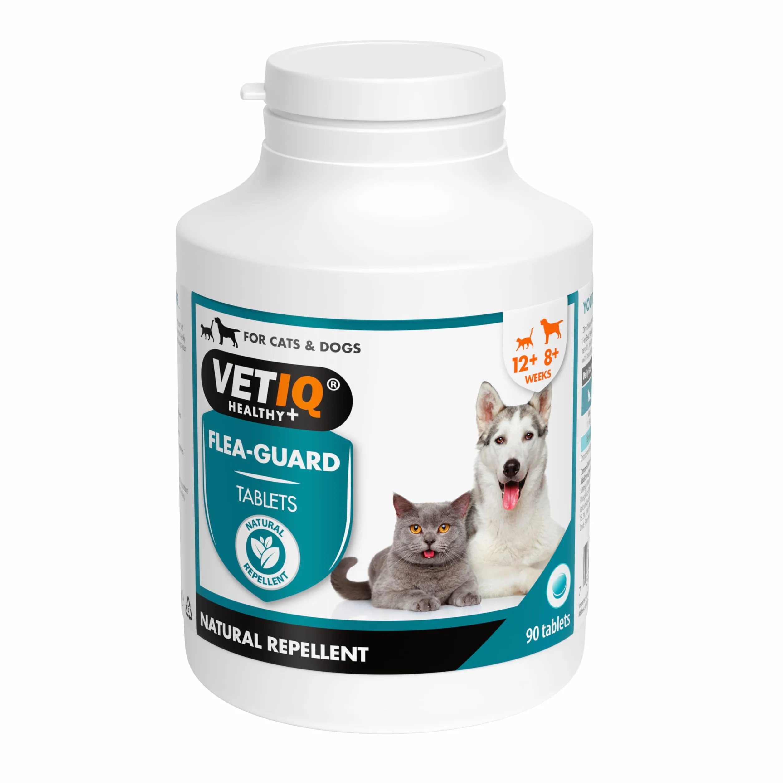 VETIQ Compresse antipulci per Cani e Gatti, Un Repellente Naturale Mantiene Gli Animali Domestici Liberi da pulci, zecche e zanzare, Contiene lievito, Zinco, vitamine del Gruppo B e Aglio, 90