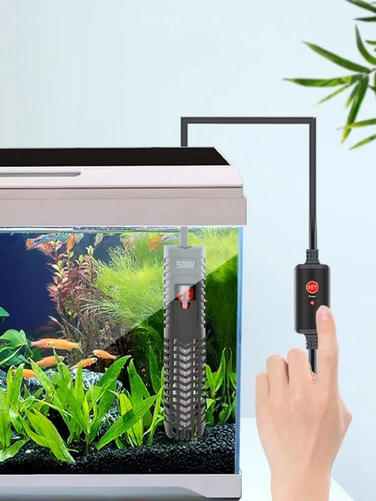 JULIAQUA - Riscaldatore per Acquario Riscaldamento dell'acquario con Display a Temperatura Ecologica Riscaldatore Regolabile (50 W)