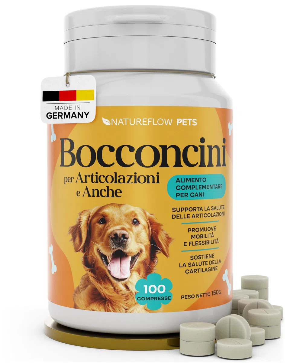 Premium Integratore Articolazioni Cane - PLURIPREMIATO VINCITORE DEI TEST Prodotto in Germania - Massima Efficacia Integratori Cane Articolazioni - Joint Care Cani Articolazioni 100 Compresse