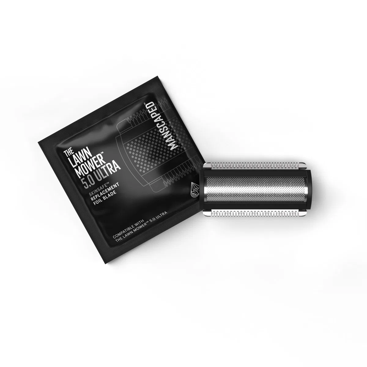 MANSCAPED® The Lawn Mower® 5.0 Ultra SkinSafe® - Lamina di ricambio in acciaio inox, per la cura dei capelli del corpo, cartuccia a scatto, 1 confezione