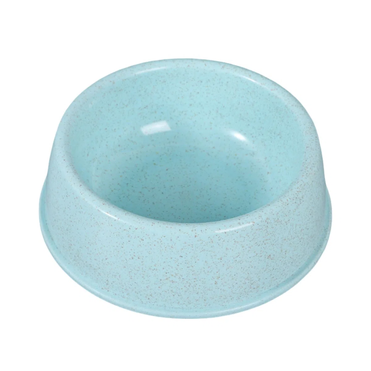 2026 - Contenitore rotondo in plastica per animali domestici, facile da pulire (blu, 13 x 15 x 5 cm)