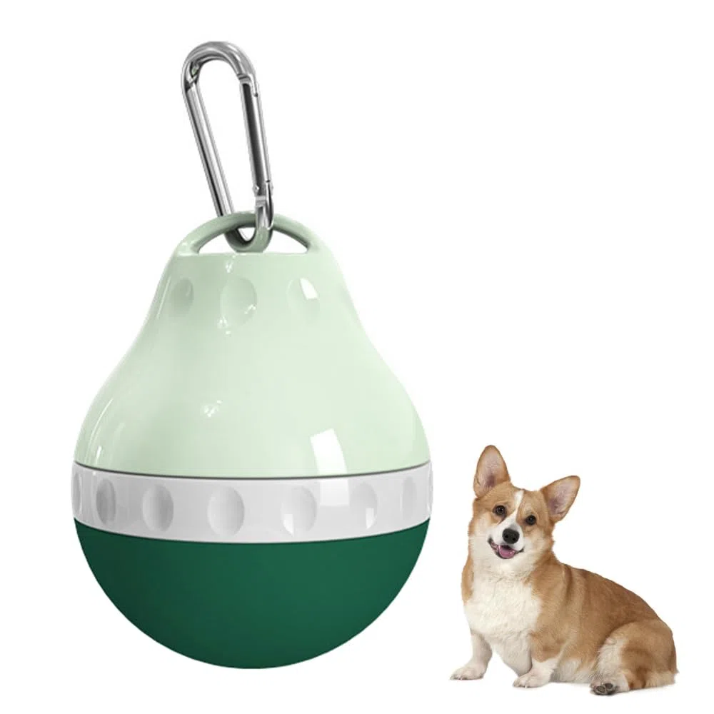 Borraccia Portatile per Cani, 200ML Bottiglia da Viaggio per Cani Gatti, Dispenser per Acqua con Corpo Pieghevole in Silicone e Fibbia di Sospensione, per Piccoli Animali Passeggiate Escursioni