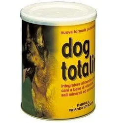 Dog totalin. Integratore Alimentare per Cani. Contiene vitamine, minerali e amminoacidi per Un indispensabile apporto ottimale. Formato 450 gr.