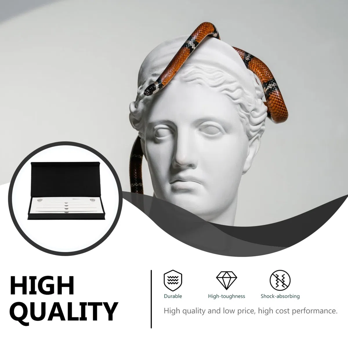 CLISPEED Kit Sonda per Sessaggio Serpenti in Inossidabile, Leggero e Sicuro, Rilevatore Professionale per Rettili