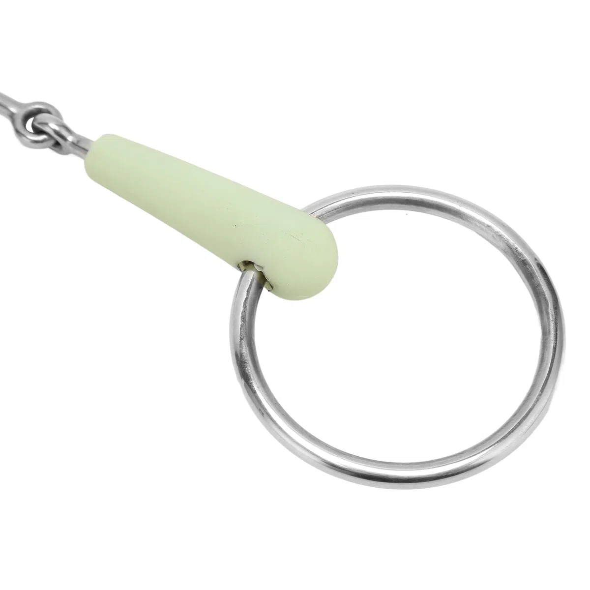 EBTOOLS Bit di Snaffle per Cavallo con Involucro di Gomma e Sapore, in Acciaio Inossidabile Sciolto per l'allenamento e la Guida