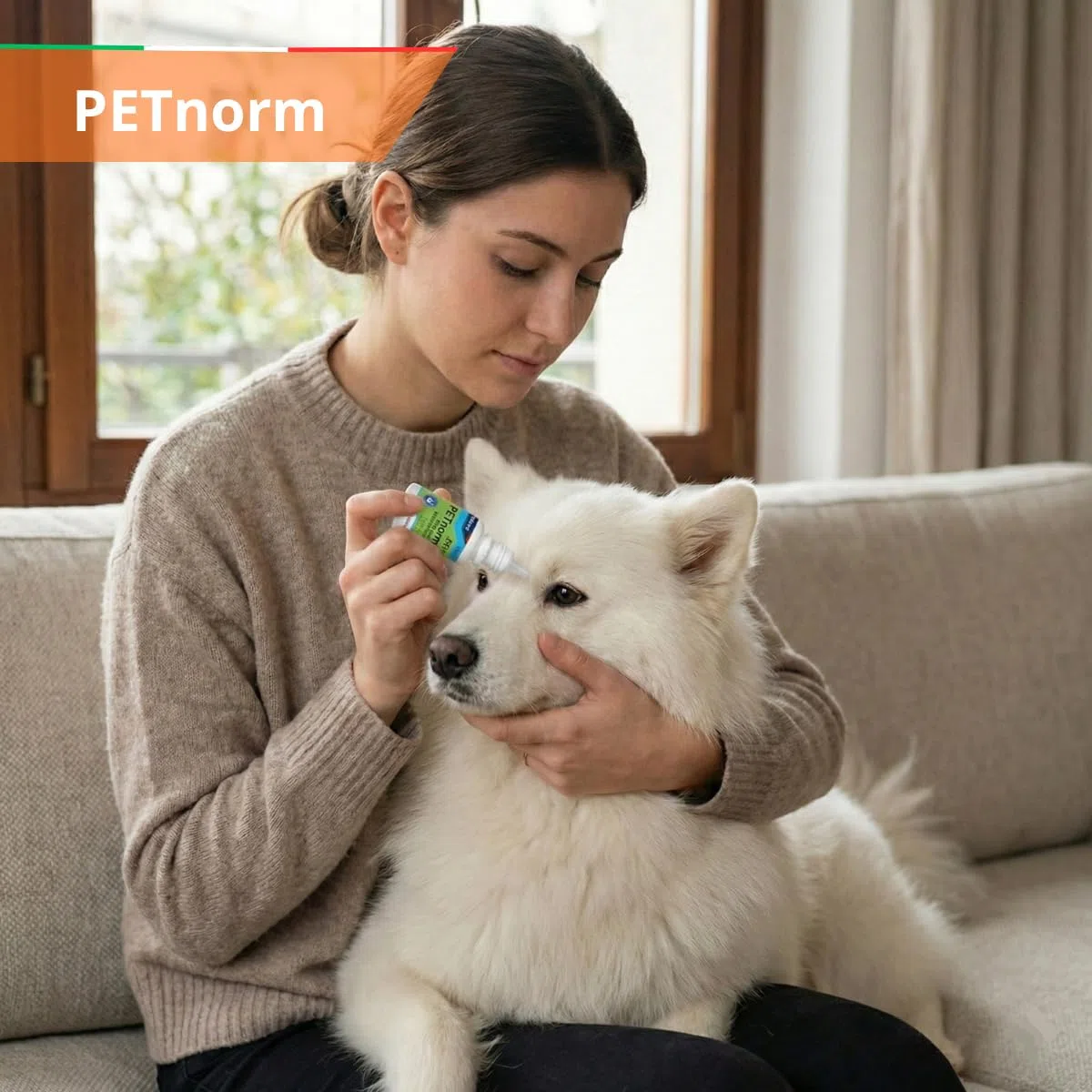 Collirio 3in1 Delicato Naturale con Acido ialuronico - Lubrifica, Idrata, Dona Sollievo. Rimuove Macchie da Lacrimazione. Per Cani, Gatti, Animali da Compagnia. Con Aloe vera - 10ml