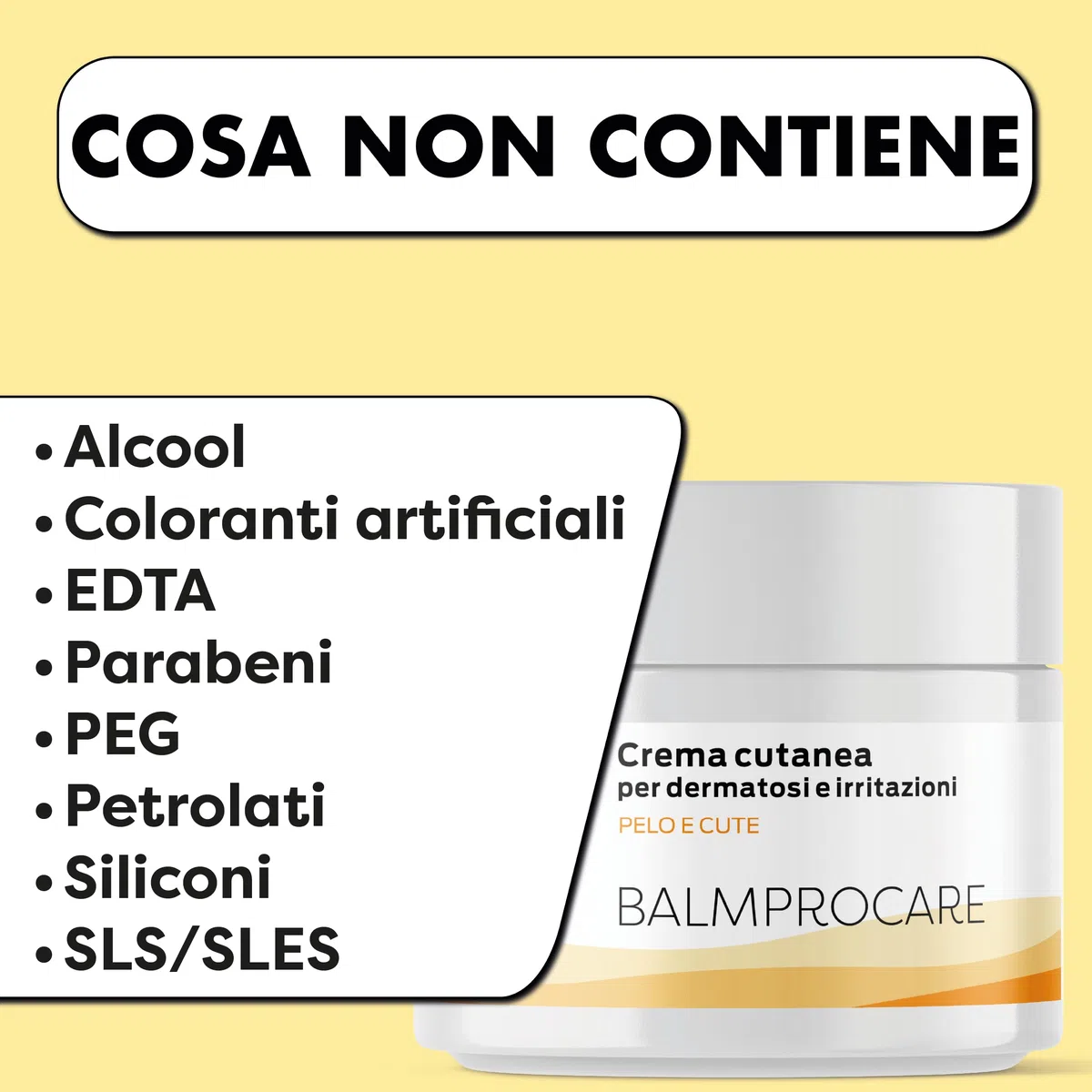 PHARMACINQUEPET Crema Prurito Cane e Arrossamenti – Crema Lenitiva per Pelle Sensibile e Cute Irritata – Idrata e Protegge – 50 ml Balmprocare