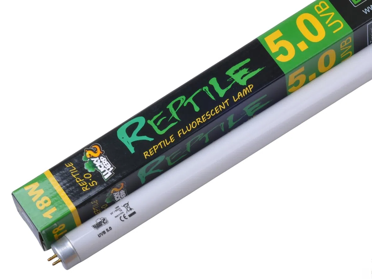 LUCKY HERP Full Spectrum T8 UVB 5.0 18W, tubo lineare per rettili, tartarughe, gechi e camaleonti