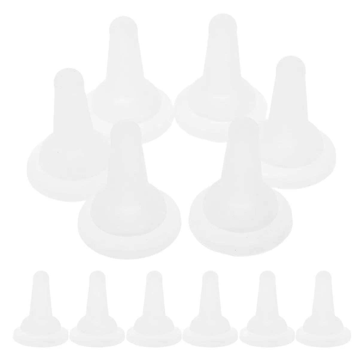 Set 50 Ciucci per Biberon in Silicone Morbido per Animali Domestici, Tettarelle Piccole Trasparenti per Gattini, Cuccioli e Conigli, Accessori per Alimentazione e Cure Ragazzo