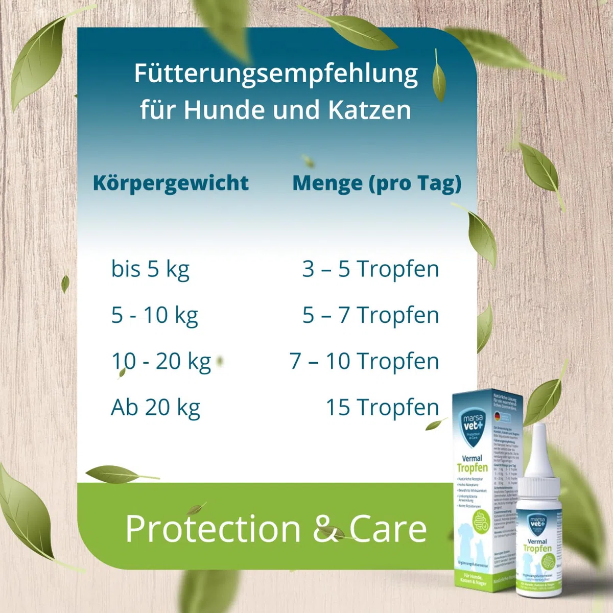 marsavet+ Vermal Gocce 50 ml – Soluzione Naturale per Ambiente Intestinale Sfavorevole ai Vermi, Aiuta Contro Giardia, Rimedio per Vermi e Parassiti Intestinali per Cani, Gatti e Roditori