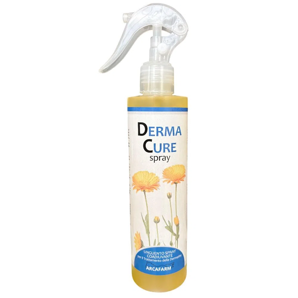 Spray Dermatite Cavalli DermaCure Arcafarm 250 ml - Trattamento Naturale per eczemi, irritazione pelle, arrossamenti, dermatite estiva recidivante cavallo, prurito cute - supporto per ricrescita pelo
