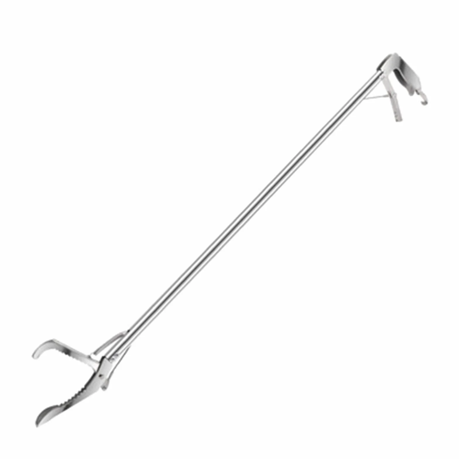 DERCLIVE Pinze per serpenti, 1,5 metri, per rettili, in acciaio inox, seghettato, con ganascia larga, design pieghevole