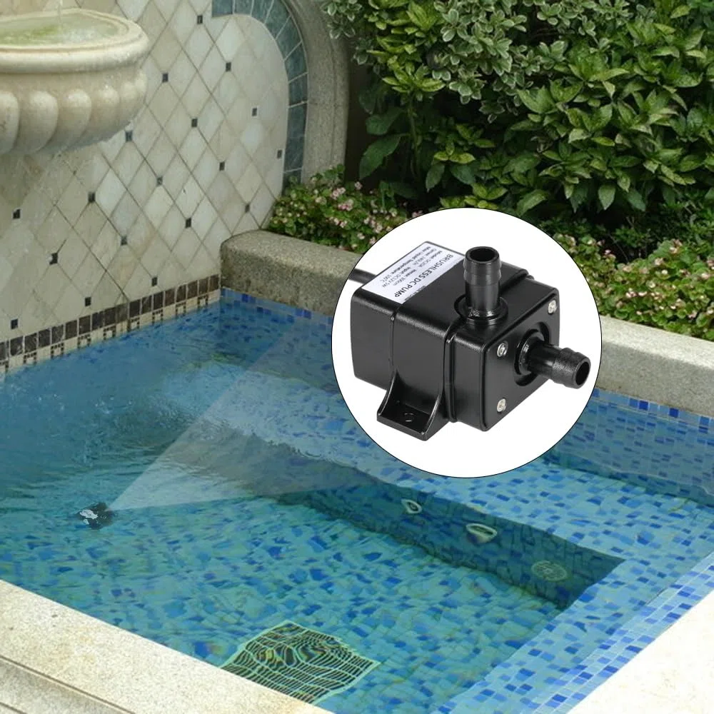 Decdeal Ultra-silenzioso mini DC12V Micro Pompa Acqua Olio impermeabile sommergibile Fontana Acquario di circolazione 240L / H 5W Ascensore 3M 0~100 ℃
