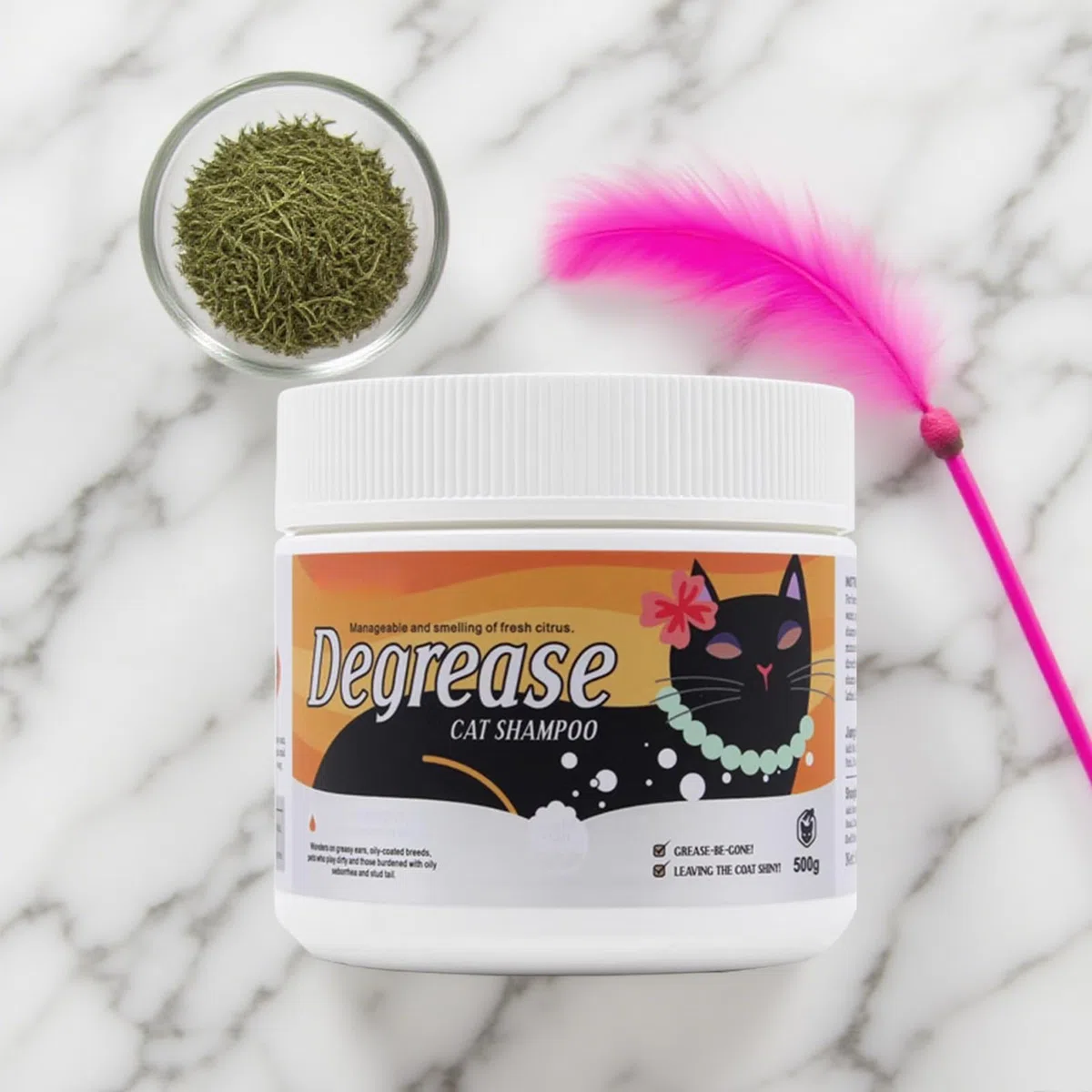 lyanny Gatti Sgrassatore - Sgrassante Crema Pulizia Per Animali Domestici - Idratante 500 grammi Crema Shampoo Per La Cura Del Giornaliero Pet Igiene E Lavaggio Gatti