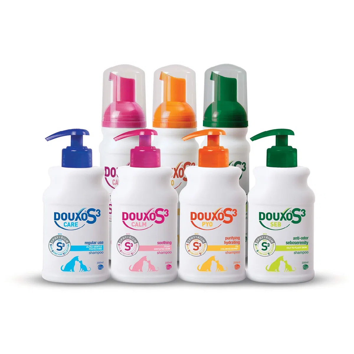 DOUXO® S3 CALM Mousse Lenitiva - 150 ml - per Cani e Gatti con Prurito, Irritazione e Pelle Sensibile - Idrata e Protegge la Pelle Pruriginosa - Fragranza Ipoallergenica - Sollievo Anti-prurito