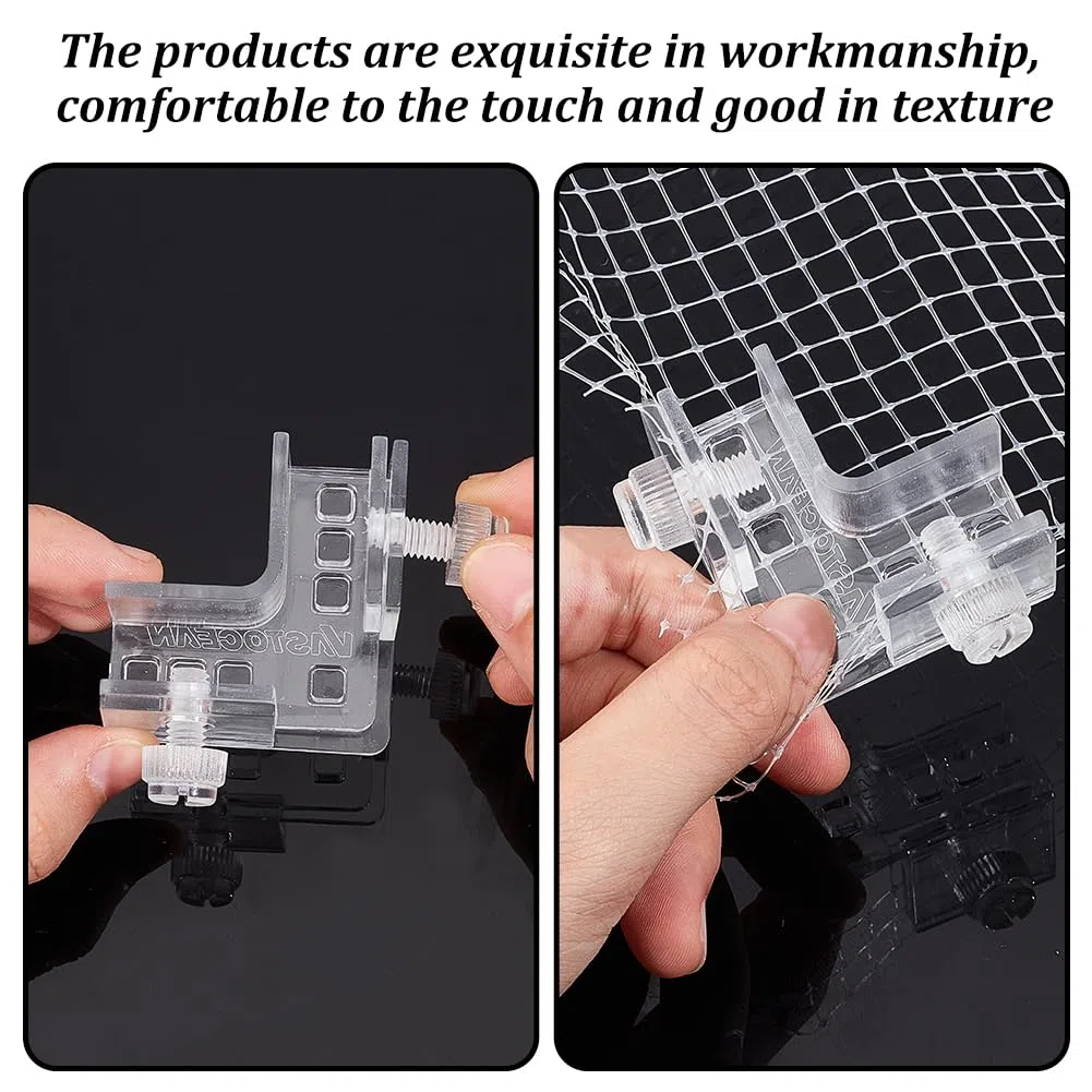 OLYCRAFT Rete Protettiva per Acquario 1x0.9m con Chiusura a Vite Acquario Rete Anti-Salto in Plastica per Schermo per Acquarii Protezione per Proteggere i Pesci Che Saltano Fuori Dall'acquario